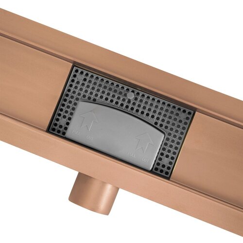 REA Bath Linijski odtok Neox brush copper 50 Slike
