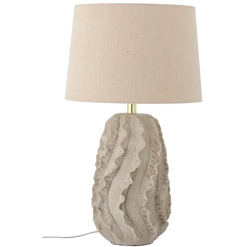 Bloomingville Bež stolna lampa s tekstilnim sjenilom (visina 64 cm) Natika &amp;ndash; Slike