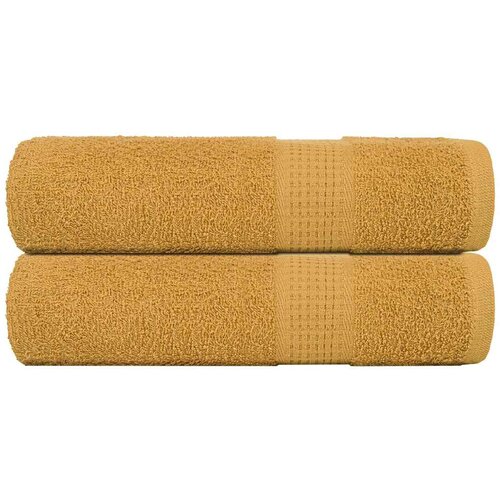 Furnova Kopalne brisače 2 kos zlata 100x150 cm 360 g/m² 100% bombaž, (21916705) Cene