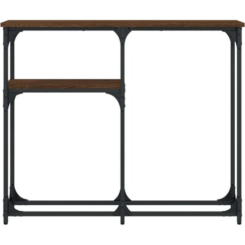VidaXL Konzolni stol boja hrasta 90 x 22 5 x 75 cm konstruirano drvo Slike