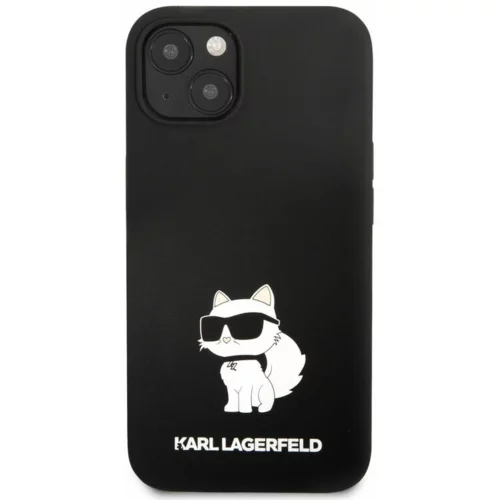 Karl Lagerfeld Originalen ovitek KLHCP13MSNCHBCK za iPhone 13 6.1 črn silikonska zaščita - IML NFT Choupette Body