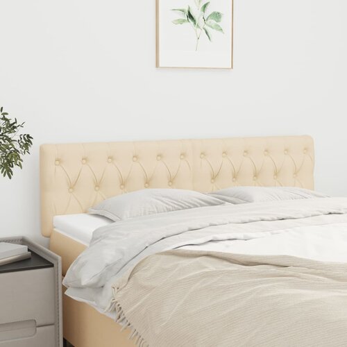 VidaXL Uzglavlja 2 kom krem 72x7x78/88 cm od tkanine Slike