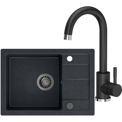 Quadron Set korita in armature BEN 116 + KATE, črn Slike