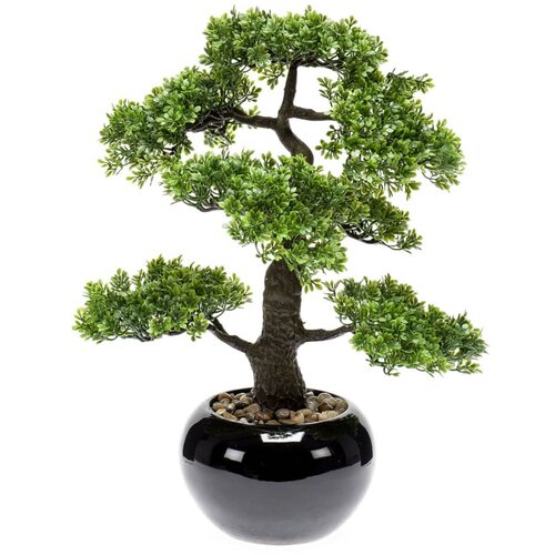 Emerald umjetni fikus mini bonsai zeleni 47 cm 420006 Slike