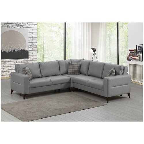 Atelier Del Sofa kristal 2+2 - light grey light grey corner sofa-bed Slike