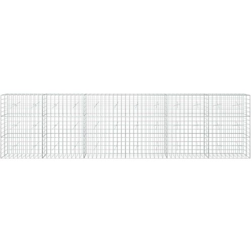  Gabion s žicom debljine 5 mm i mrežom 10x10 cm 600x20x150 cm Slike