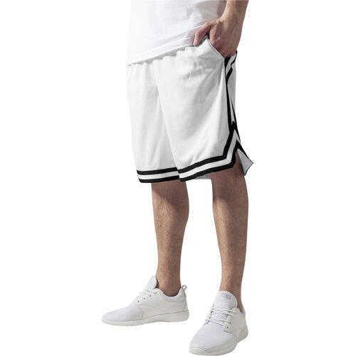 UC Men Stripes Mesh Shorts whtblkwht Slike