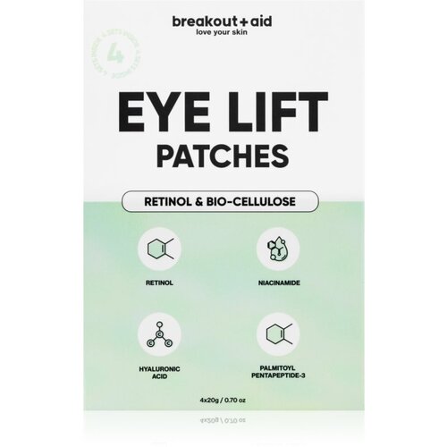 My White Secret Breakout+aid Eye Lift Patches obliži proti gubam za pod oči z retinolom 4 kos Cene