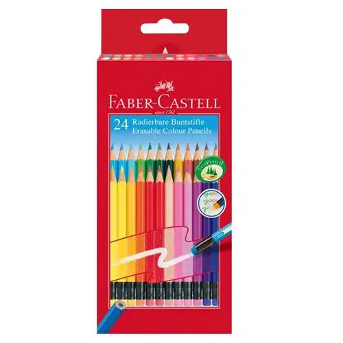 Faber-Castell Drvene bojice sa gumicom na vrhu 24kom Cene
