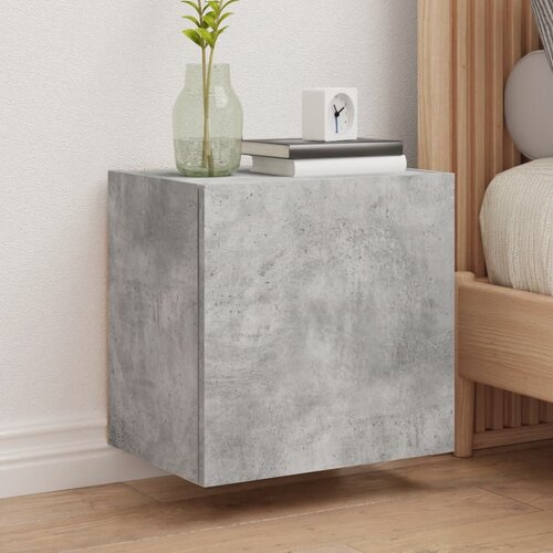  The Living Store Stenske TV omarice 2 kosa betonsko sive 40,5x30x40 cm inž. les - TV Stenska Omarica, (21555703) Cene