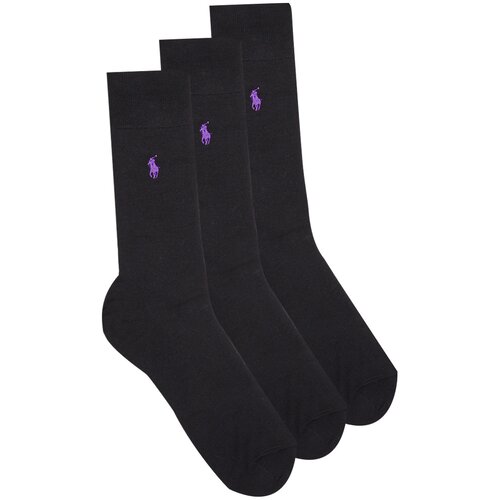 Polo Ralph Lauren Nogavice ASX91-MERCERIZED-SOCKS-3 PACK Črna Cene