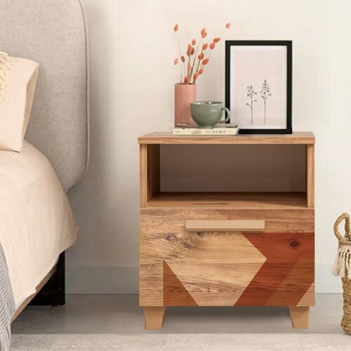 Hanah home Leva Alfa Flow Atlantic Pine Nightstand Cene