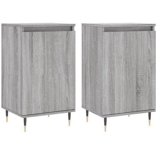Maison Chic Komoda - Predalnik 2 kosa siva sonoma 40x35x70 cm inženirski les, (21722020) Slike