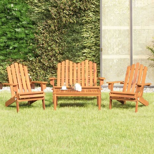 VidaXL 4-dijelna vrtna garnitura Adirondack od masivnog drva bagrema Slike