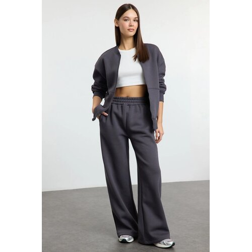 TRENDYOLMILLA Ženski trenerka set, Twoaw25em00001, antracitno/siva Slike
