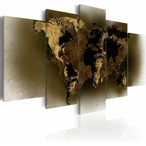  Slika - Brass continents 100x50