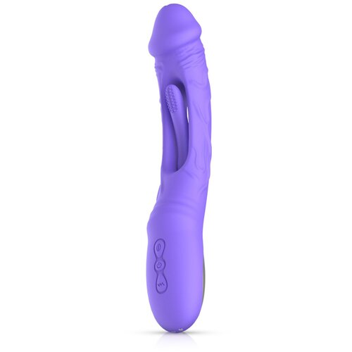Good Vibes Only Vibracijski dildo s stimulatorjem G-točke - Flax Cene
