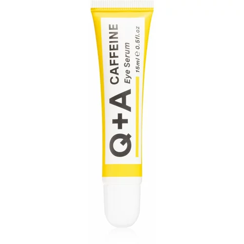 Q+A Caffeine posvjetljujući serum za područje oko očiju s kofeinom 15 ml