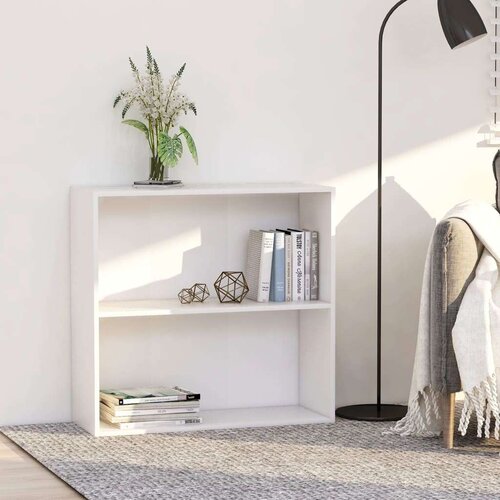 Ormarić za knjige s 2 razine 80x30x76 5cm od konstruiranog drva Cijene
