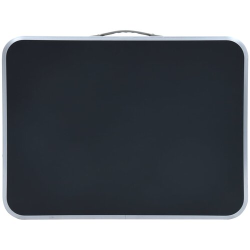  Sklopivi stol za kampiranje sivi aluminijski 60 x 45 cm Slike