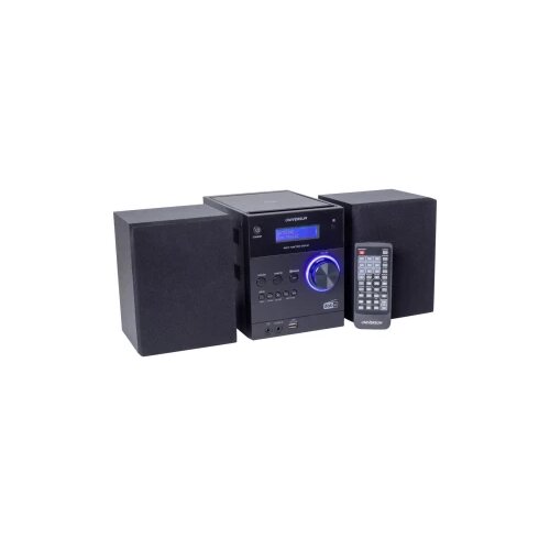 UNIVERSUM MS 300-21 stereo uređaj AUX, Bluetooth&amp;reg;, CD, DAB+, UKW, USB, funkcija punjenja baterije, uklj. daljinski upravljač, uklj. kutija zvučnika, funkcija alarma 2 x 5 W crna Slike