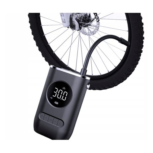  LED aku. 2000mAh električni kompresor za kolo in avto do 10Bar z LCD Slike
