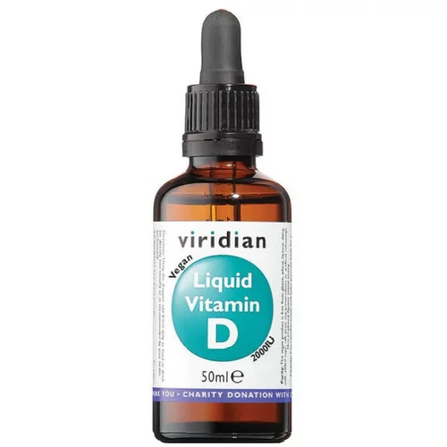 Viridian Nutrition Tekoči vitamin D3 Viridian, 2000 iu (50 ml)