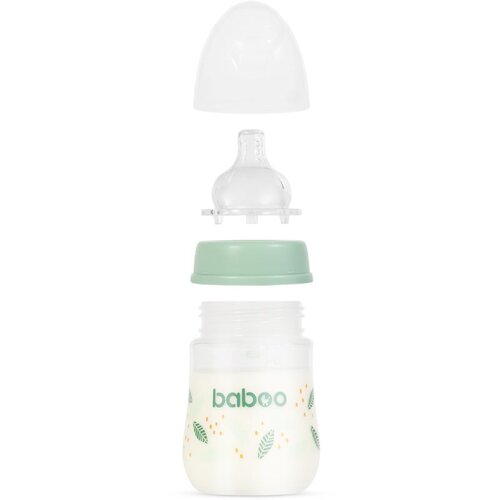 Baboo Anti-colic Feeding Bottle antikolična steklenička za otroke od rojstva Peachy Keen, 0+ months 180 ml Slike