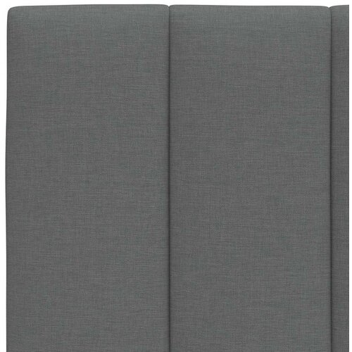  Krevet s madracem Hanko tamnosivi 140x190 cm od tkanine Slike