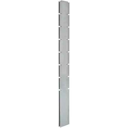  Stup za gabionsku ogradu srebrni 200 cm od pocinčanog čelika