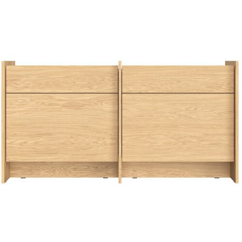 Noo.ma Komoda v hrastovem dekorju v naravni barvi 146x76x51 cm Hido &amp;ndash; Slike