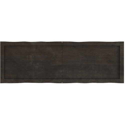 Stolna ploča tamnosmeđa 120x40x(2-4) cm obrađena hrastovina Slike