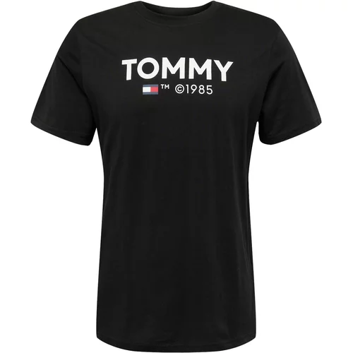 Tommy Jeans Majica 'ESSENTIAL' mornarska / rdeča / črna / bela