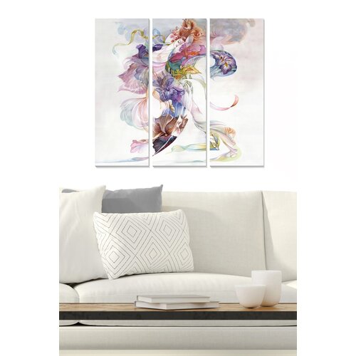 Wallity MDF1328464 multicolor decorative mdf painting (3 pieces) Slike
