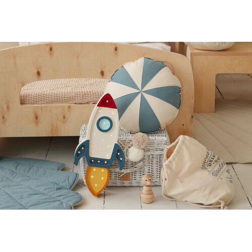 Lampa Little Lights -RAKETA - plava - crvena Slike