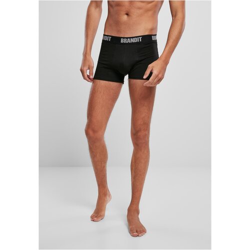 Brandit Men's Boxer Shorts Logo 2 Pack Black/Black Cijene