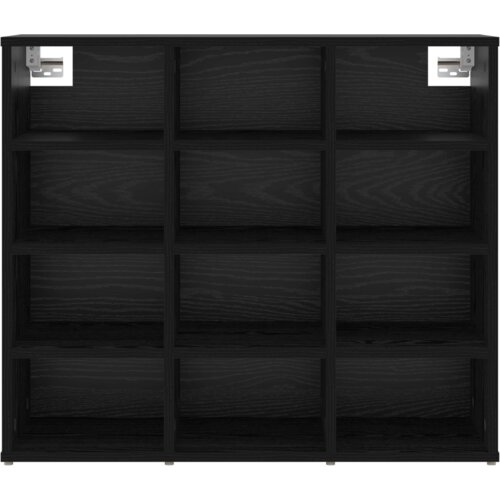 VidaXL ormar za cipele crni hrast 52.5 x 30 x 50 cm konstruirano drvo Slike