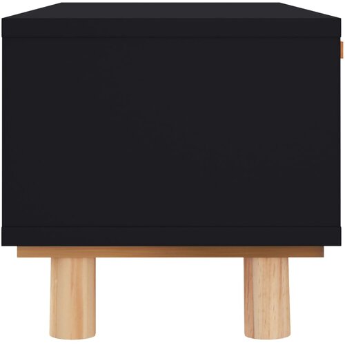  Stolić za kavu crni 80x40x30 cm konstruirano drvo i borovina Slike