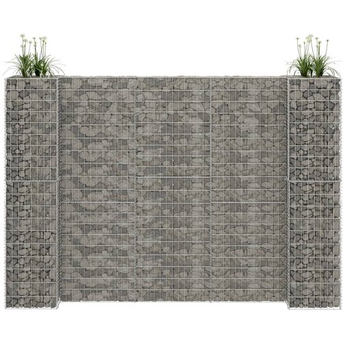 vidaXL Gabionska sadilica u H-obliku od čelične žice 260 x 40 x 180 cm Cijene
