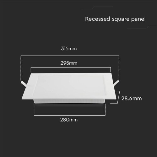  led ugradno stropno svetlo LED/24W/230V 29,5x29,5 cm 6500K belo Slike