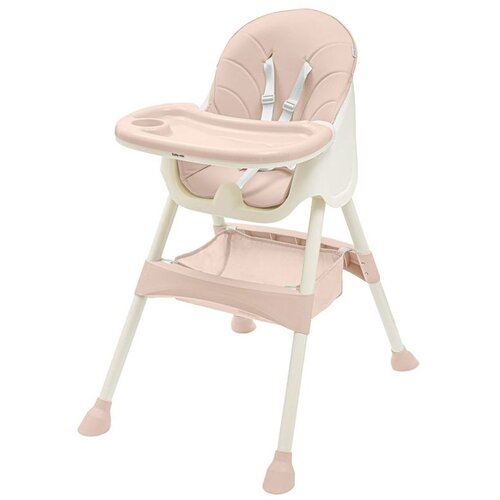 Baby Mix stolček za hranjenje Nora, prašno roza Cene