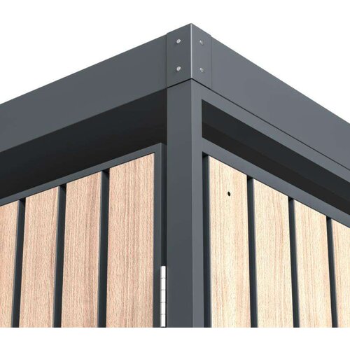  Westman - Spremi&amp;scaron;te za 5 kanti za smeće s krovom za biljke Planta | 5x240L | 84x332x124 cm - BRANDED IN GERMANY Slike