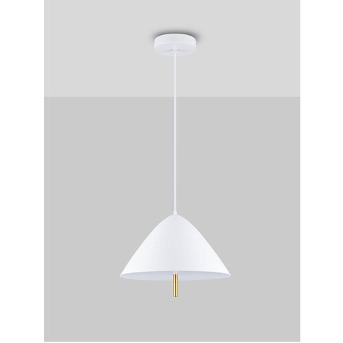 Nova Luce Bijela metalna LED viseća svjetiljka s metalnim sjenilom &amp;oslash; 40 cm Oros &amp;ndash; Slike