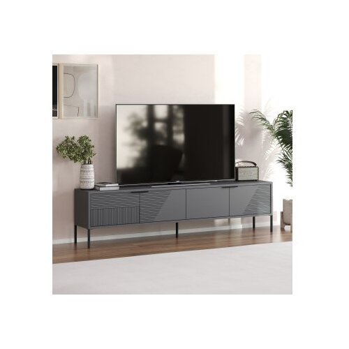 Hanah home TV komoda Dore, 180x45x30 cm, Antracit Slike