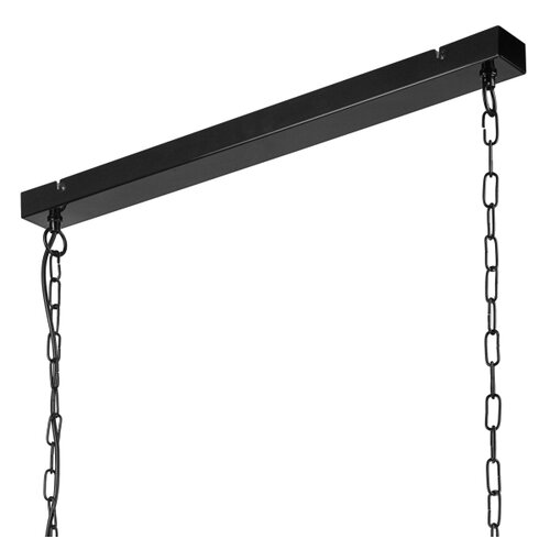  Luster na lancu MORGAN 3xE27/60W/230V crna/bakarna Slike