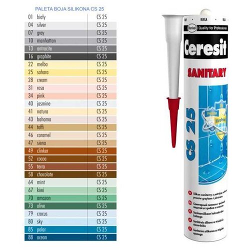  Silikon Ceresit Sanitary Čokoladni CS25 300 ml Cene