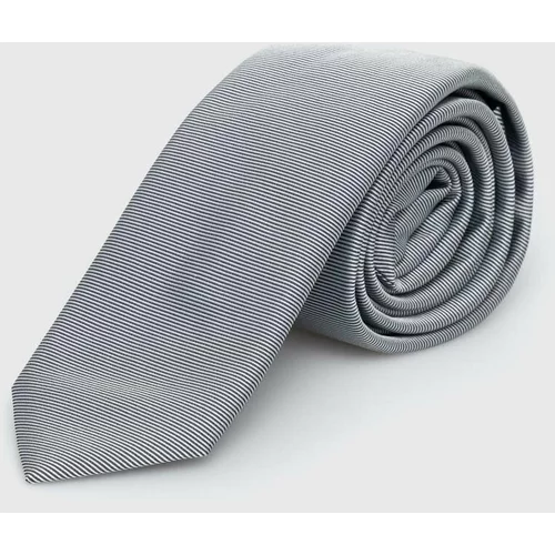 Hugo Svilena kravata siva barva, 50520644