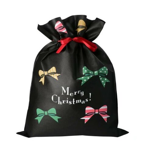  Baggy, vrećica za poklon, Merry Christmas, crna, XL ( 713573 ) Cene