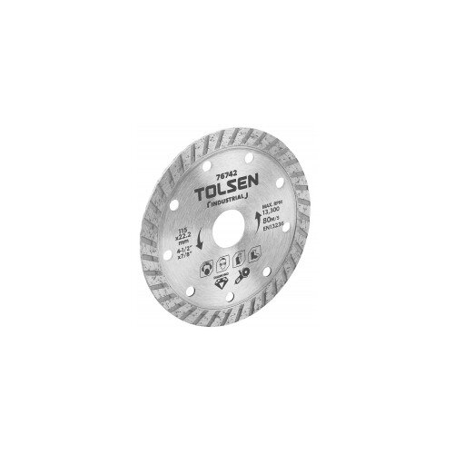  Rezna ploča za građevinske materijale 115x22,2mm Tolsen (76742) Slike