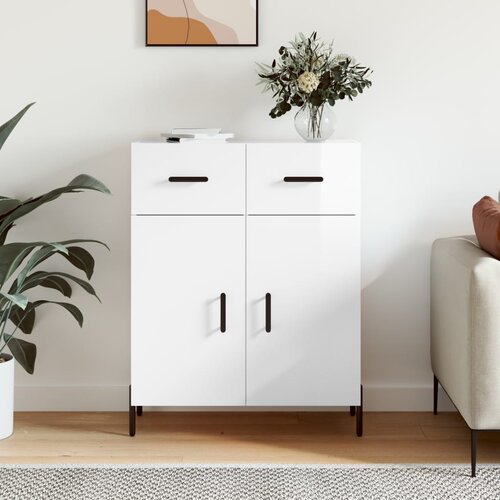 vidaXL Komoda sjajna bijela 69 5x34x90 cm od konstruiranog drva Cijene